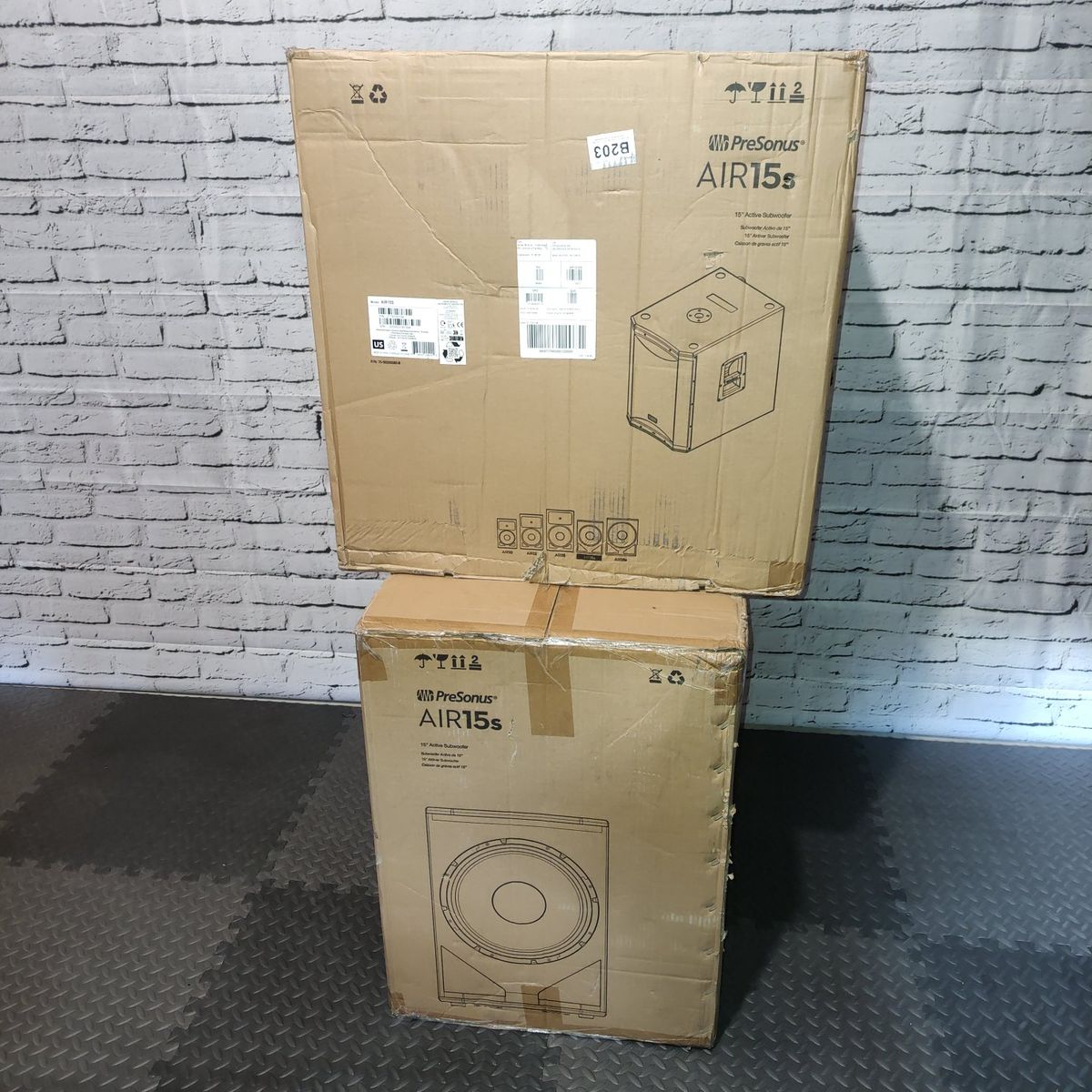 (2) PreSonus AIR15s Active Sound-Reinforcement Subwoofers