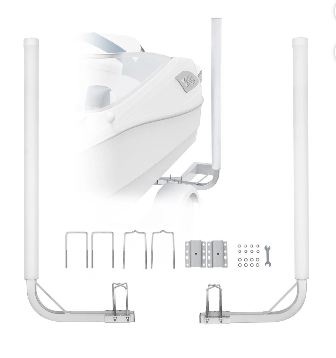 VEVOR Marine Trailer Guide Set, 48'' Flexibly Adjustable Poles,