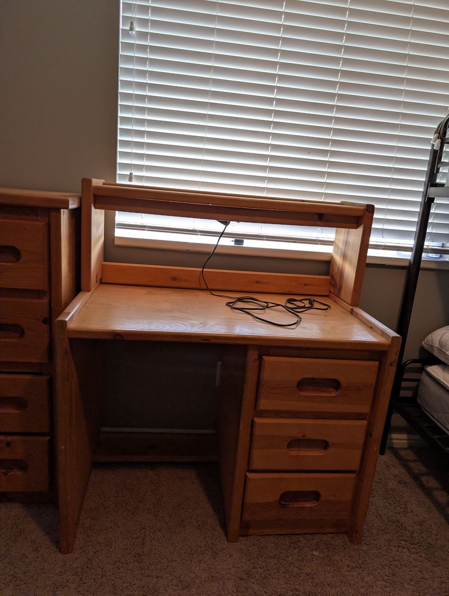 Wooden desk