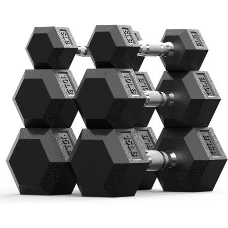 BalanceFrom Hex Dumbbell Set – 5/10/15 lb