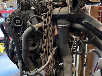 1993 Chevy Camaro tune port engine with computer and wiring.
