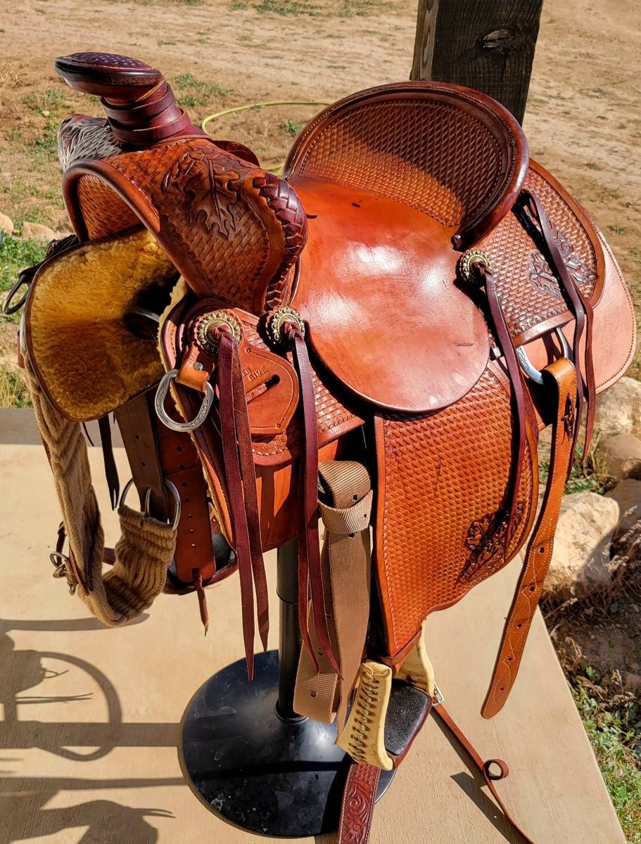 15" Rafter Five Beartrap Ranch Saddle/Pad/Collar--Rafter 5
