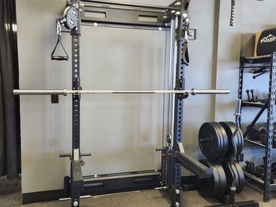 Wall Mount Rack + Functional Trainer + Bar/Plates