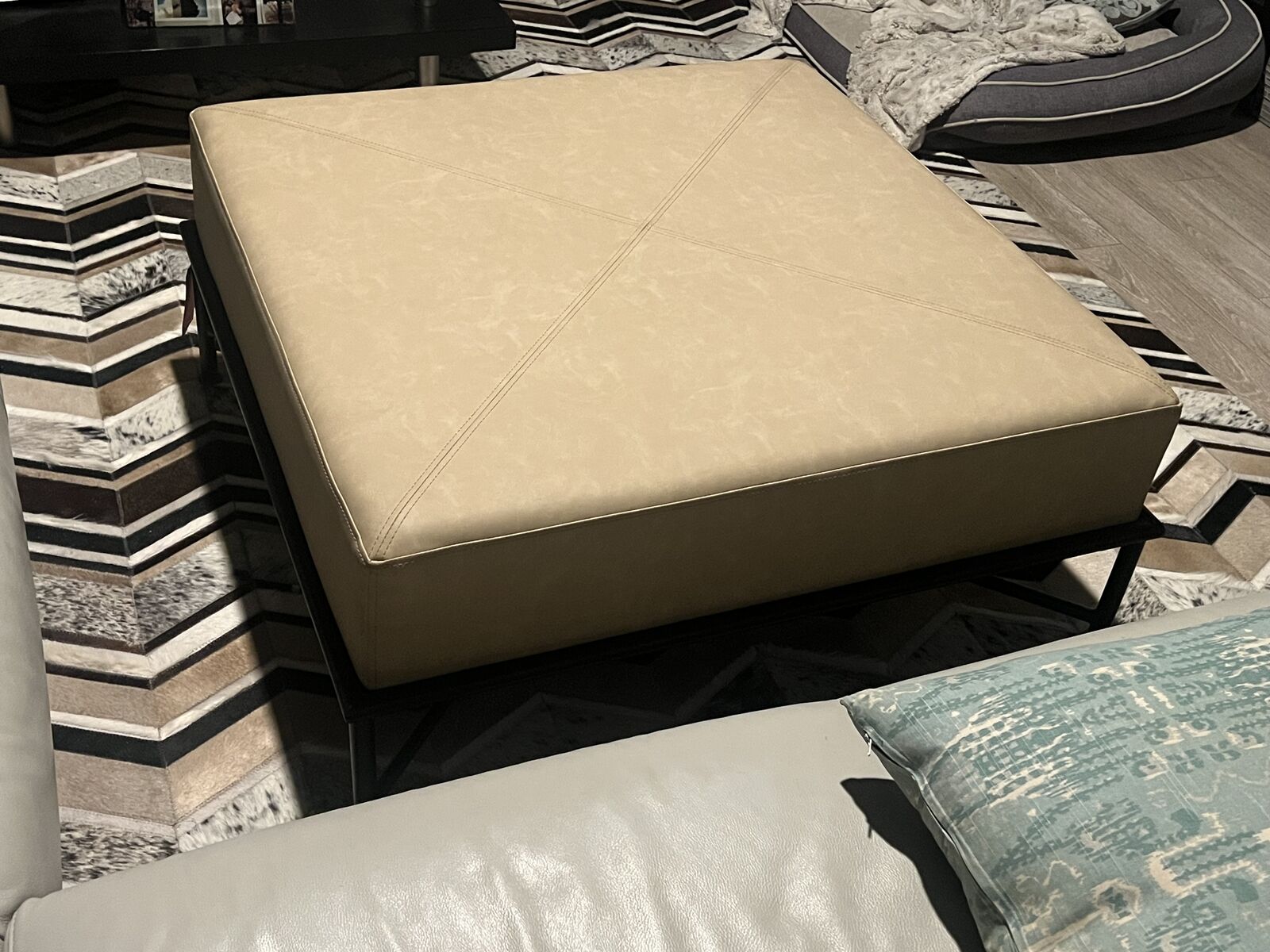 Brand New faux Leather Ottoman – Never Used - $300 .or best offer