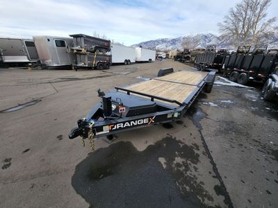 2027 RawMaxx 24' Orange X 10K Gravity Tilt Equipment Trailer
