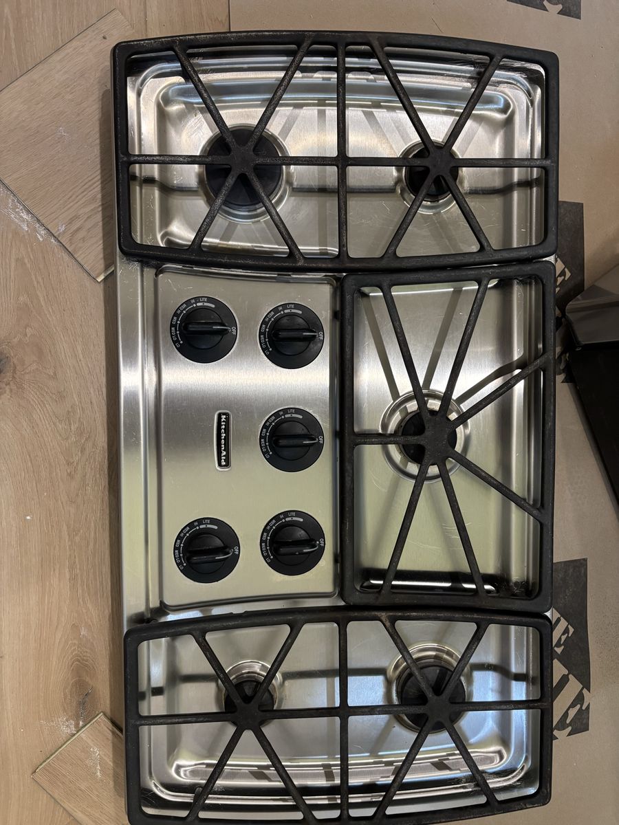 36” Kitchen Aid gas cooktop