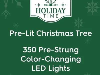 Christmas Tree 7' Pre-Lit Duncan Fir Green