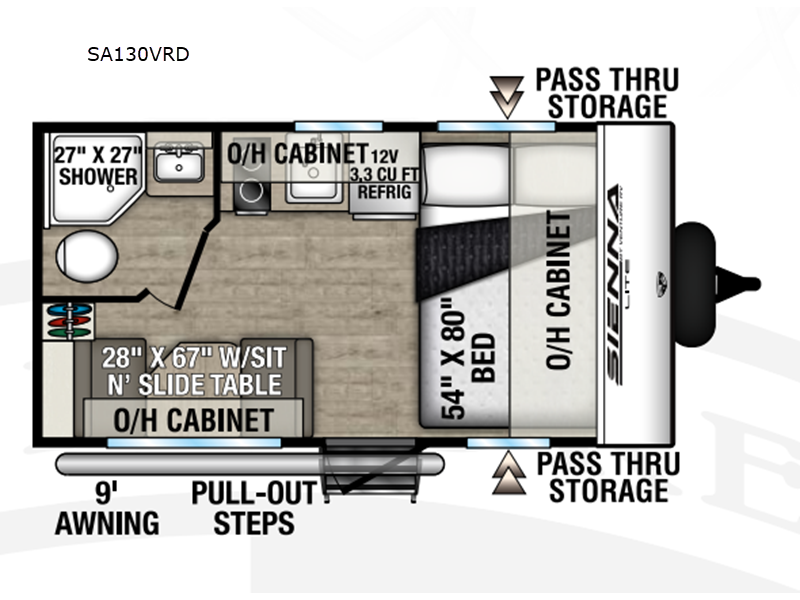 2026 Venture RV Sienna Lite SA130VRD Travel Trailer