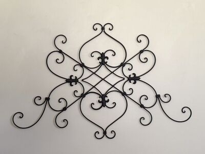 Wrought Iron Decor - 40 x 30 - Very Good Cond!