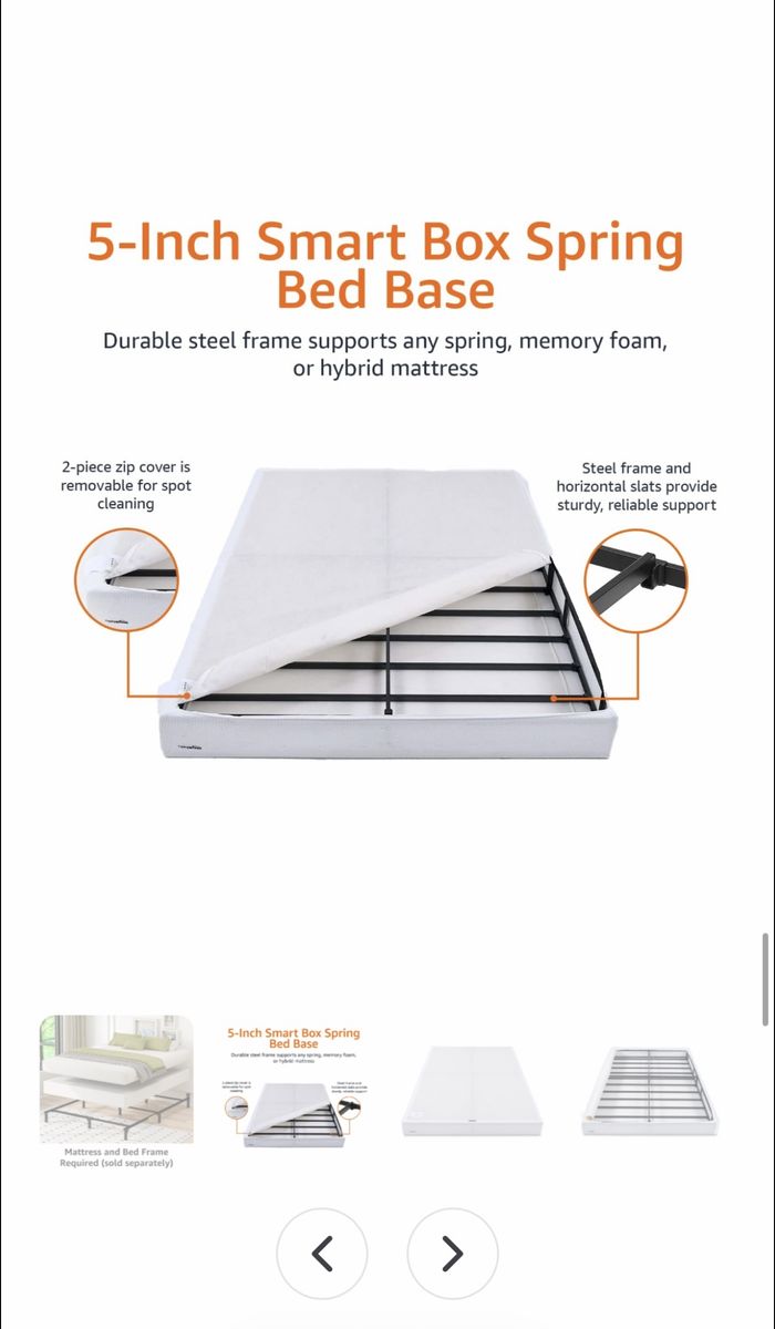 Amazon basics full size box spring