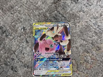 Pokémon mega Lopunny and jigglypuff. Gx tag team