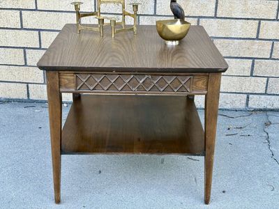 Beautiful vintage Mid Century Modern wooden side table. MCM , end table