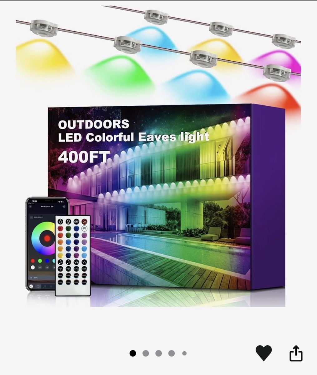 Outdoors LED Colorful Eaves Light 400FT - RGB Smart Home Lighting