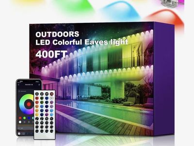 Outdoors LED Colorful Eaves Light 400FT - RGB Smart Home Lighting