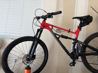 Polygon Full Suspension Mountain Bike - Red/Black 27.5 Inch Wheels