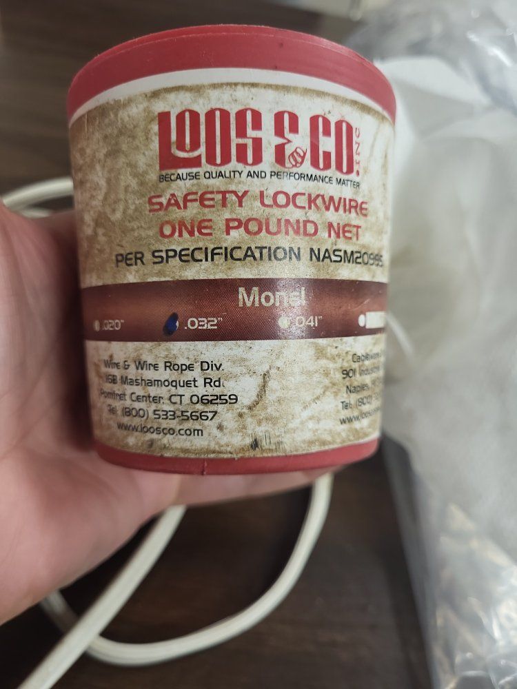 Loos & Co. Inc. Monel Safety Lockwire, .041 DIA, 1 lb. NASM20995