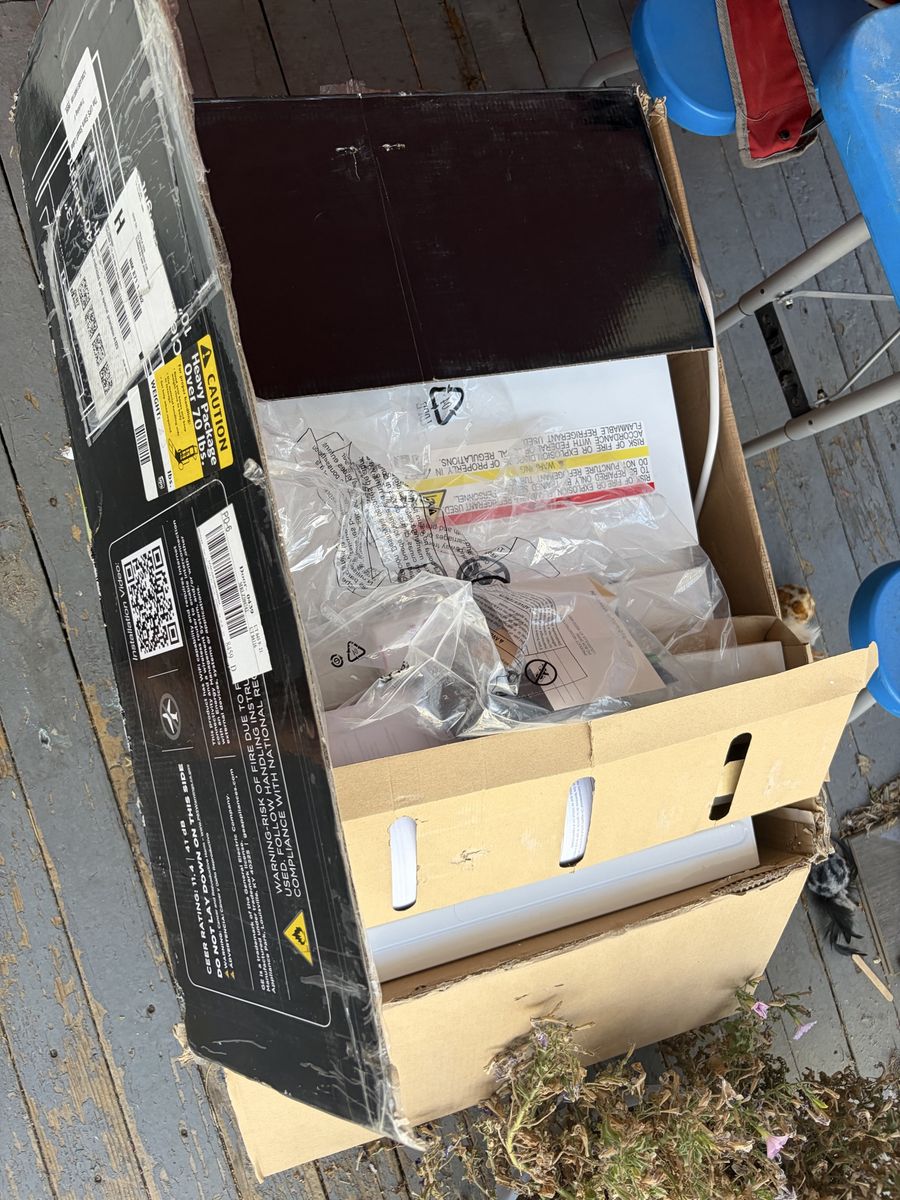 G.E. Profile 8300 BTU U shaped window air conditioner