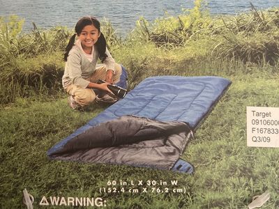 Greatland Youth 50° Sleeping Bag - 60x30 inch with TempraGuard Insulation & Foot Vent