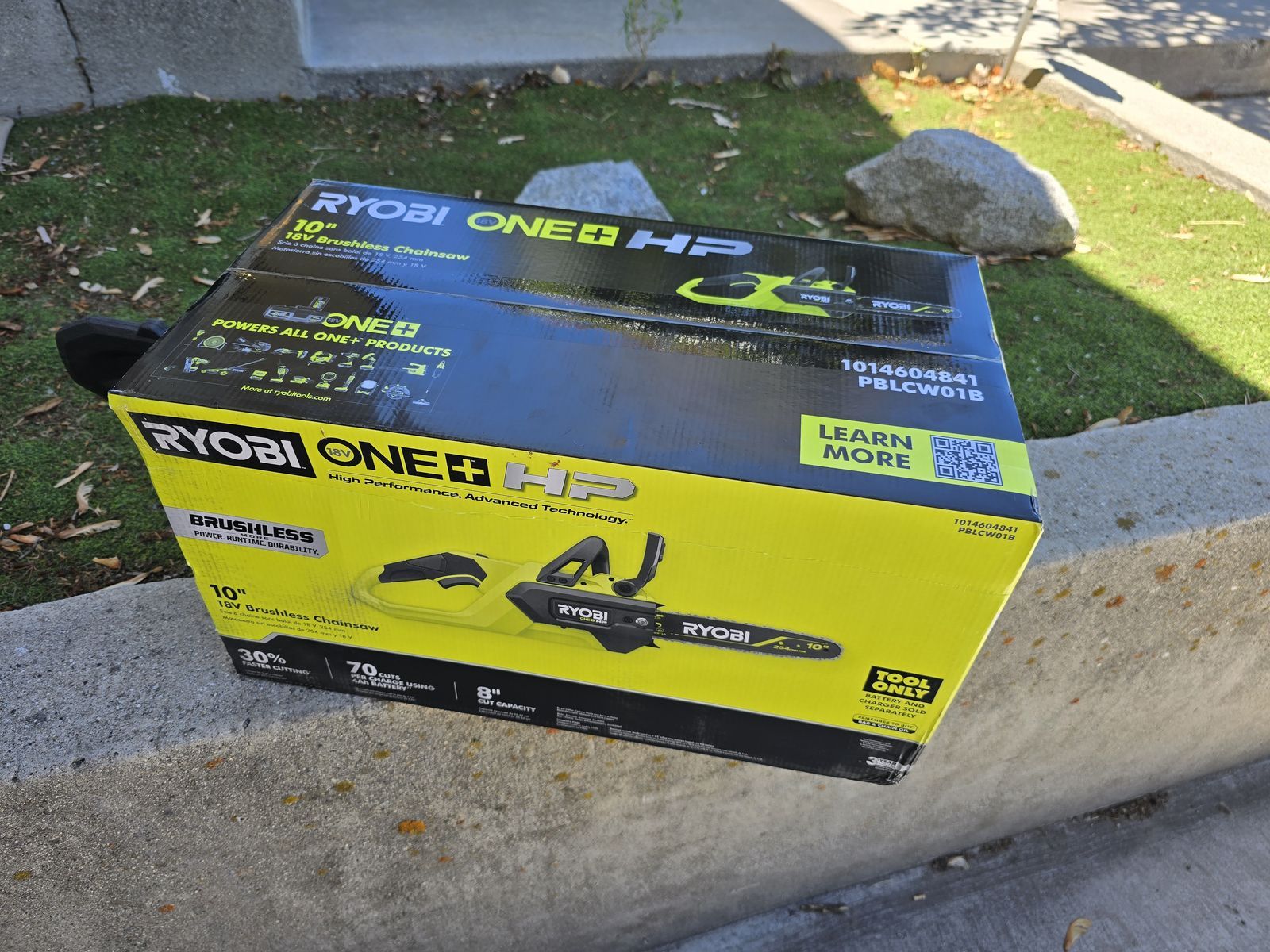 NEW Ryobi 10 in. Cordless Battery Chainsaw (Tool Only) ONE+ HP 18V Brushless NIB