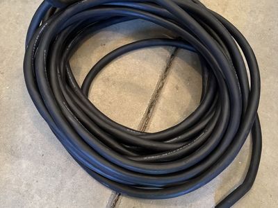 76 FT of Electrical 6-4 SOOW black power cable (unused)