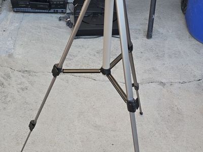 Ambico 54" Aluminum Camera Tripod – V-0555 Video Tripod with Fluid Pan Head