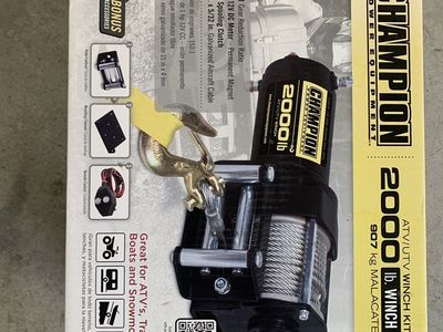 Champion 2000LB ATV/UTV Winch
