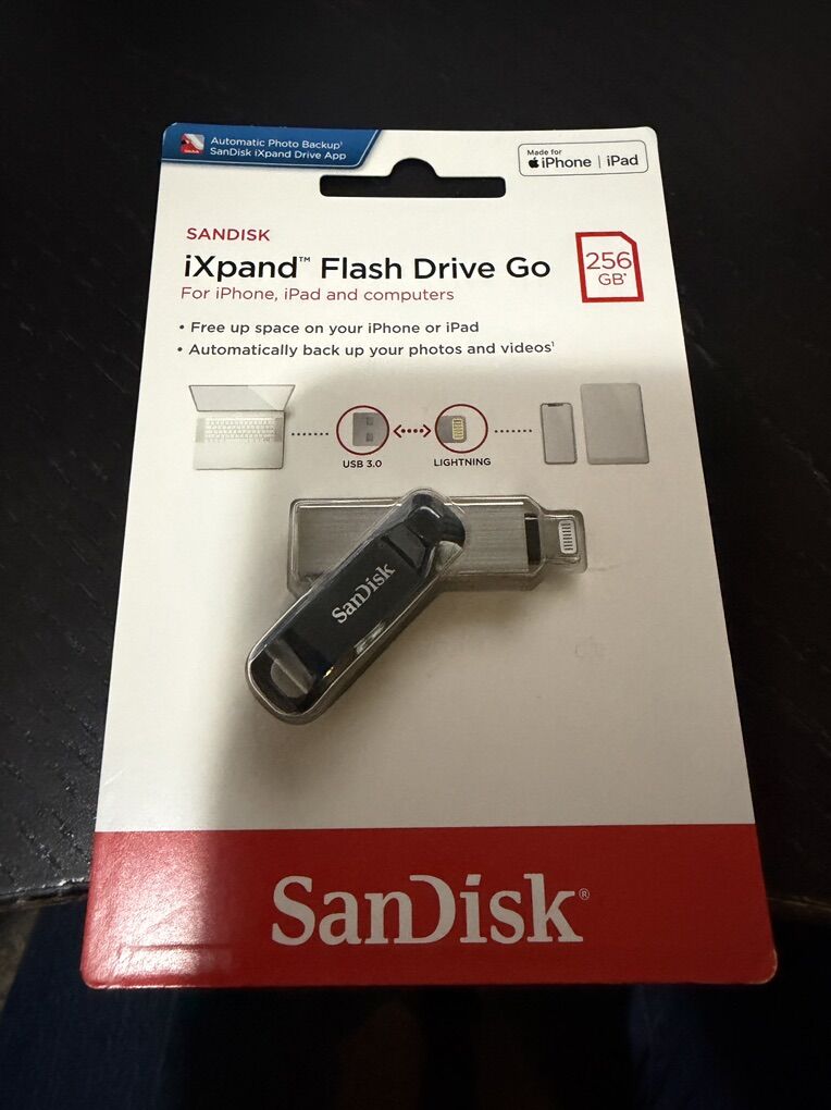 New Sandisk iXpand Flash Drive 256 GB