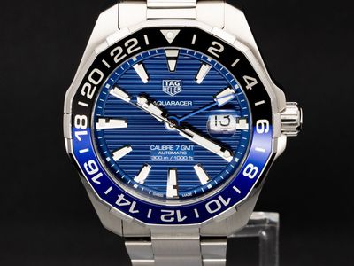 TAG Heuer Aquaracer 300M Calibre 7 GMT “Batman” Automatic – 43mm – Box – WAY201T.BA0927