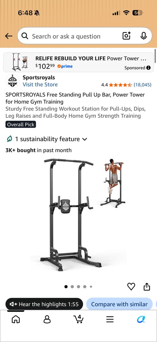 Power Tower for Home Gym