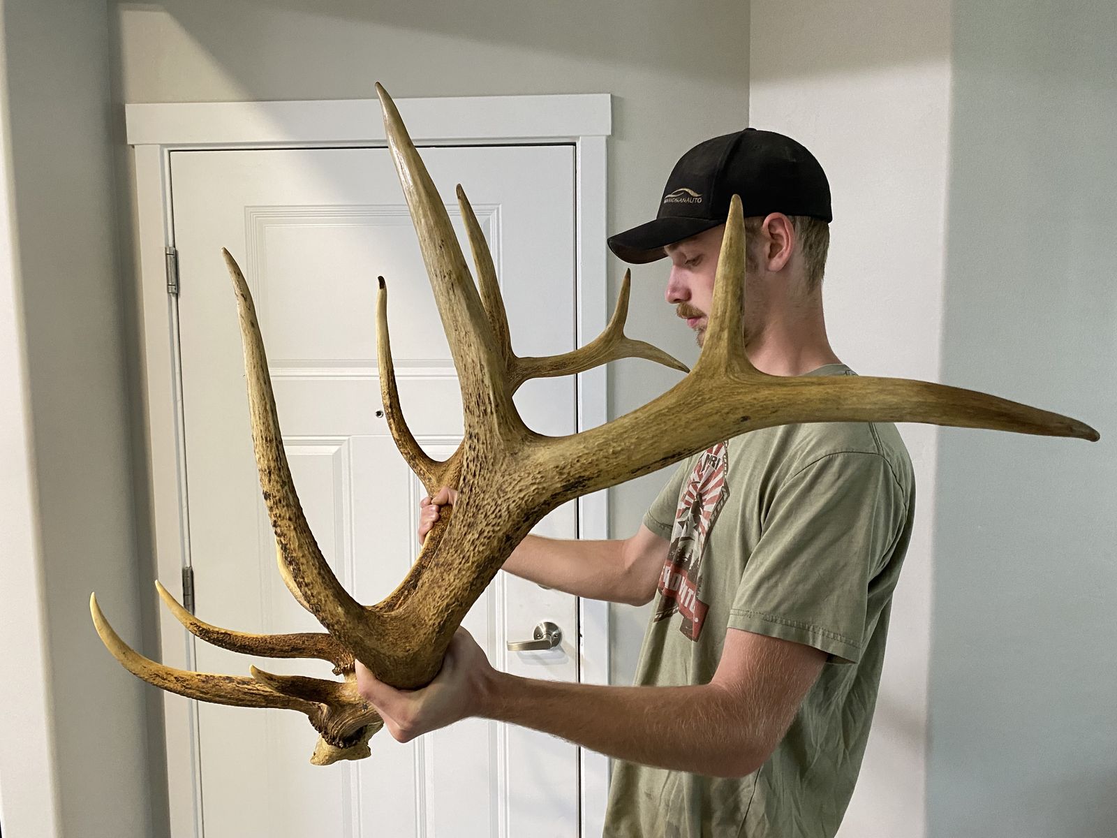 6x6 Elk Rack Big 15 6/8” G3’s! Vintage Antlers