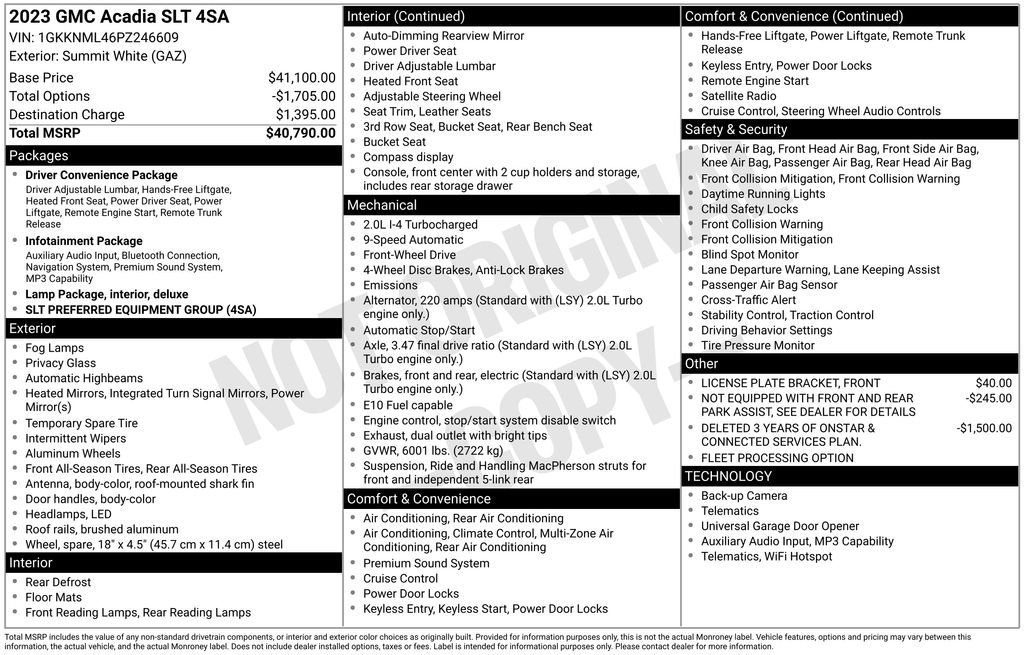 2023 GMC Acadia SLT