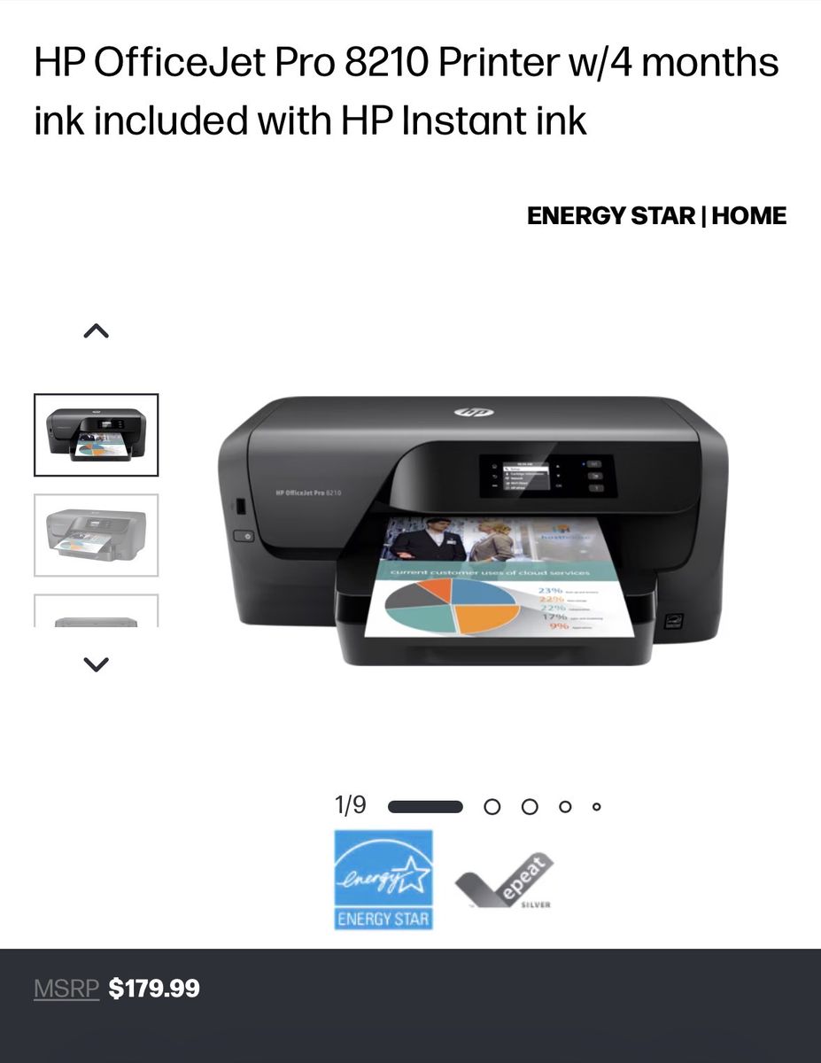 HP OfficeJet Pro 8210 Printer