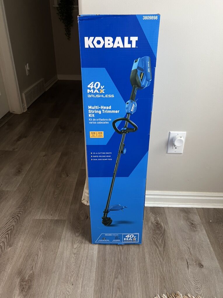 Brand New Kobalt 40V Brushless String Trimmer
