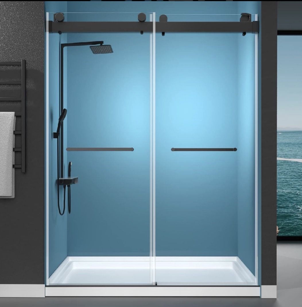 New GETPRO 69-72x79in Double Sliding Shower Door