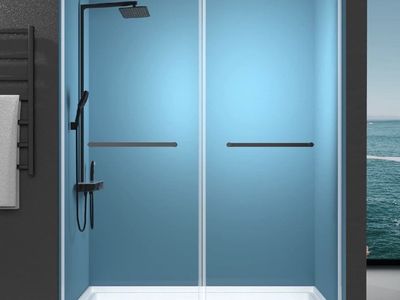 New GETPRO 69-72x79in Double Sliding Shower Door