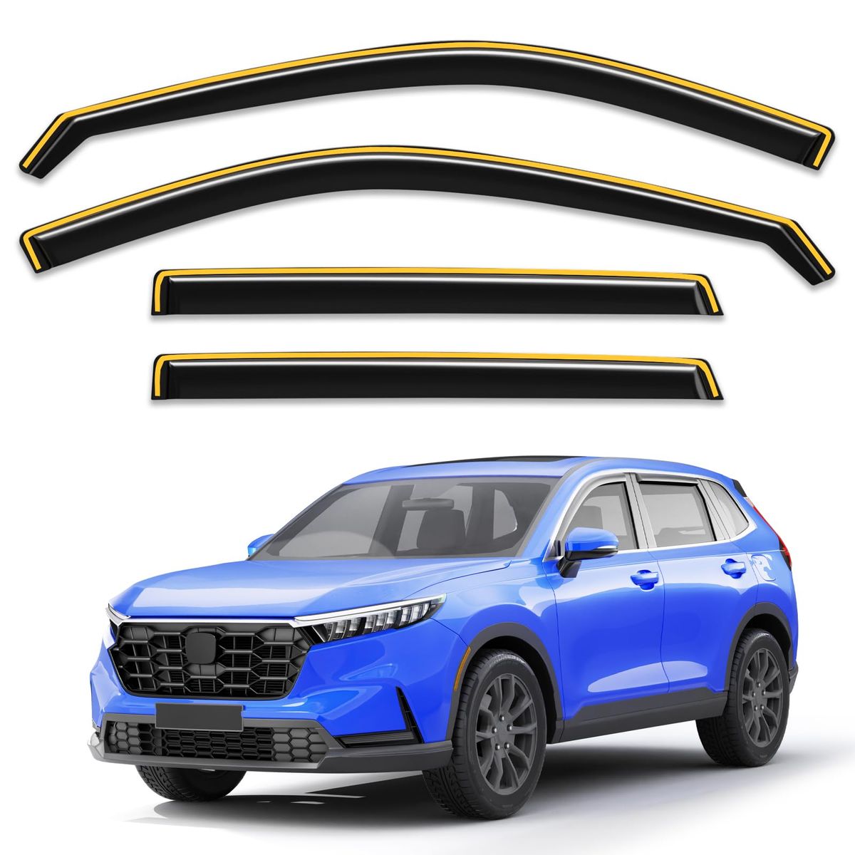 New in-Channel Window Rain Guards Fit for Honda CR-V CRV 2023 2024 2025 2026