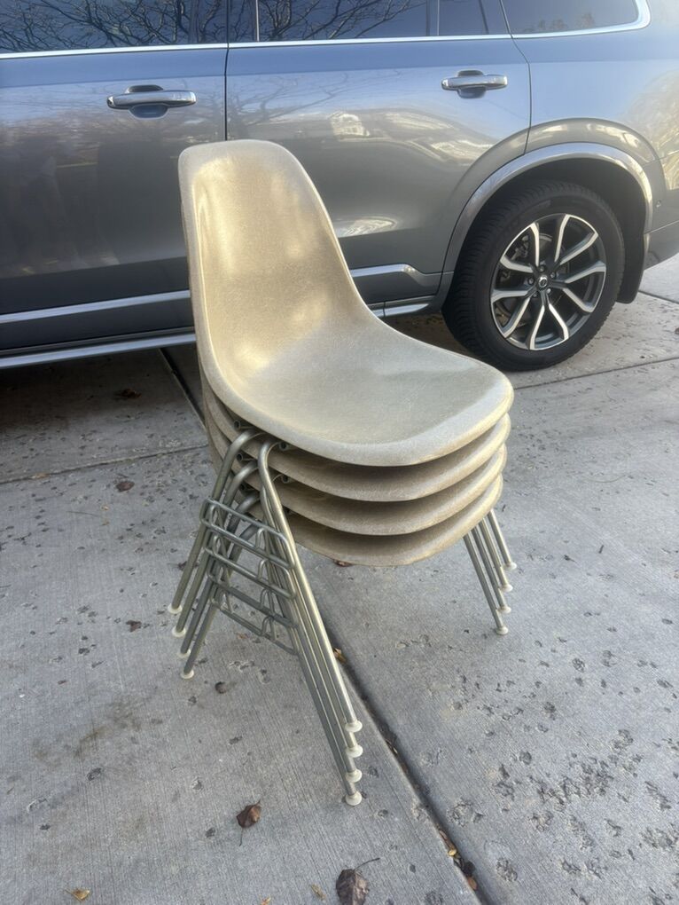 Herman Miller Eames fiberglass chairs