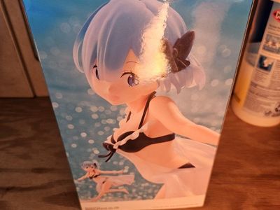 Banpresto Re:Zero Celestial Vivi Rem Swimsuit Anime Figure in Box