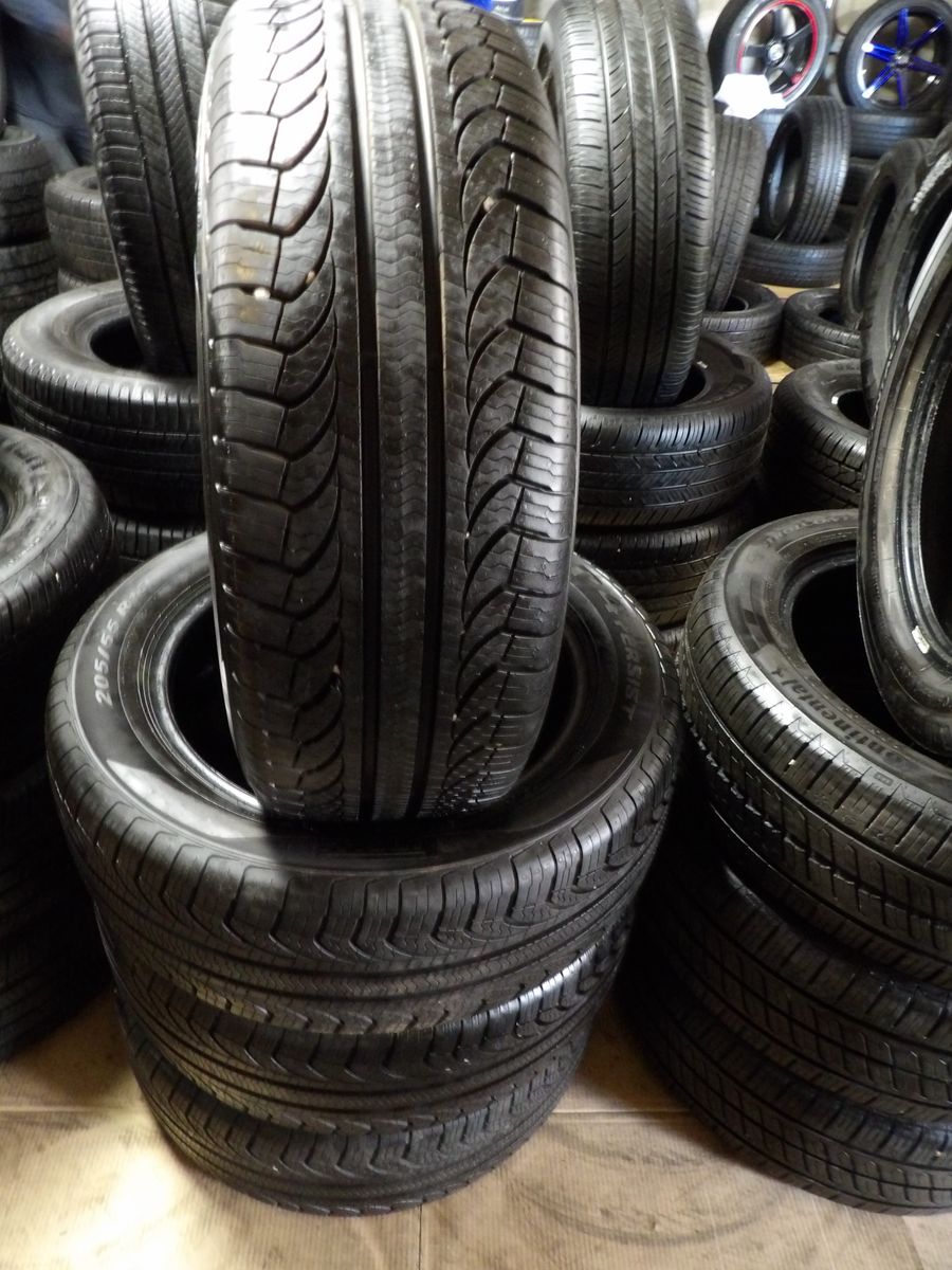 205/55R16 PIRELLI P4 PERSIST A/S PLUS SET OF USED TIRES