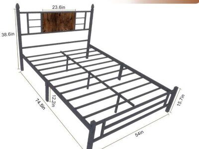 Queen size metal bedframe 80 O.B.O.