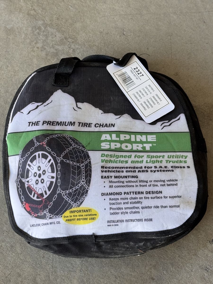 Moving Sale — Alpine Sport Premium Tire Chains