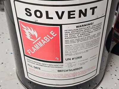 Industrial Solvent - 5 Gallon Flammable Liquid Drum - UN #1268 Petroleum Distillate
