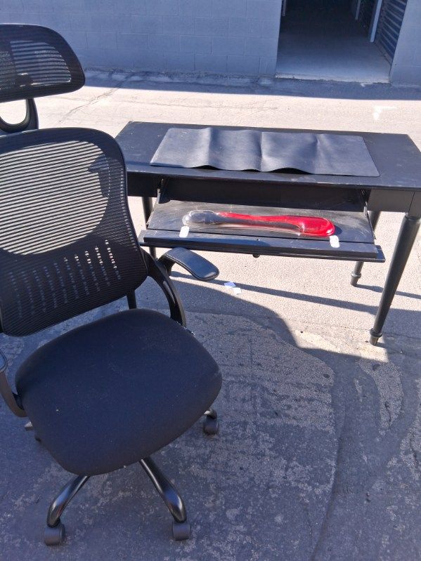 Desk and chair