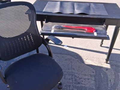 Desk and chair