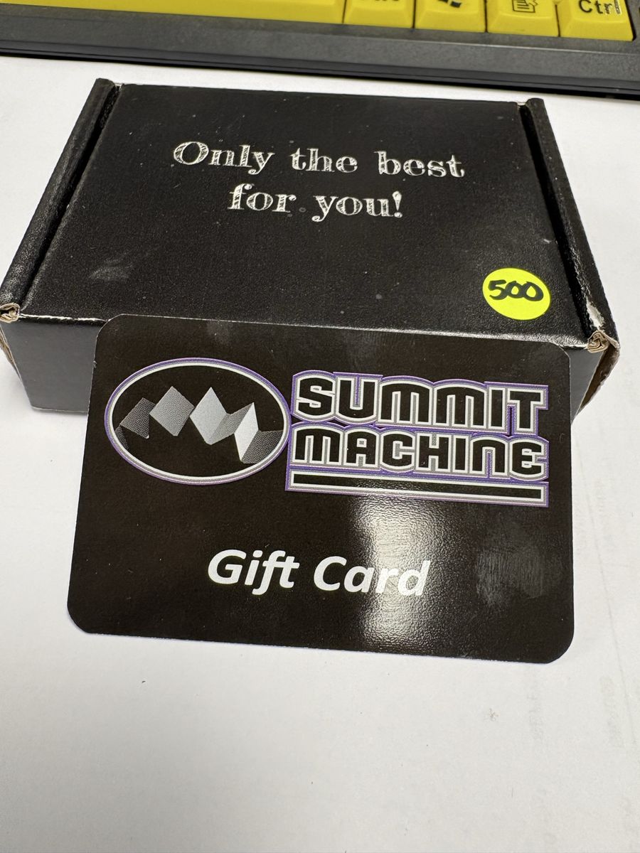 Summit Machine Gift Card in Box