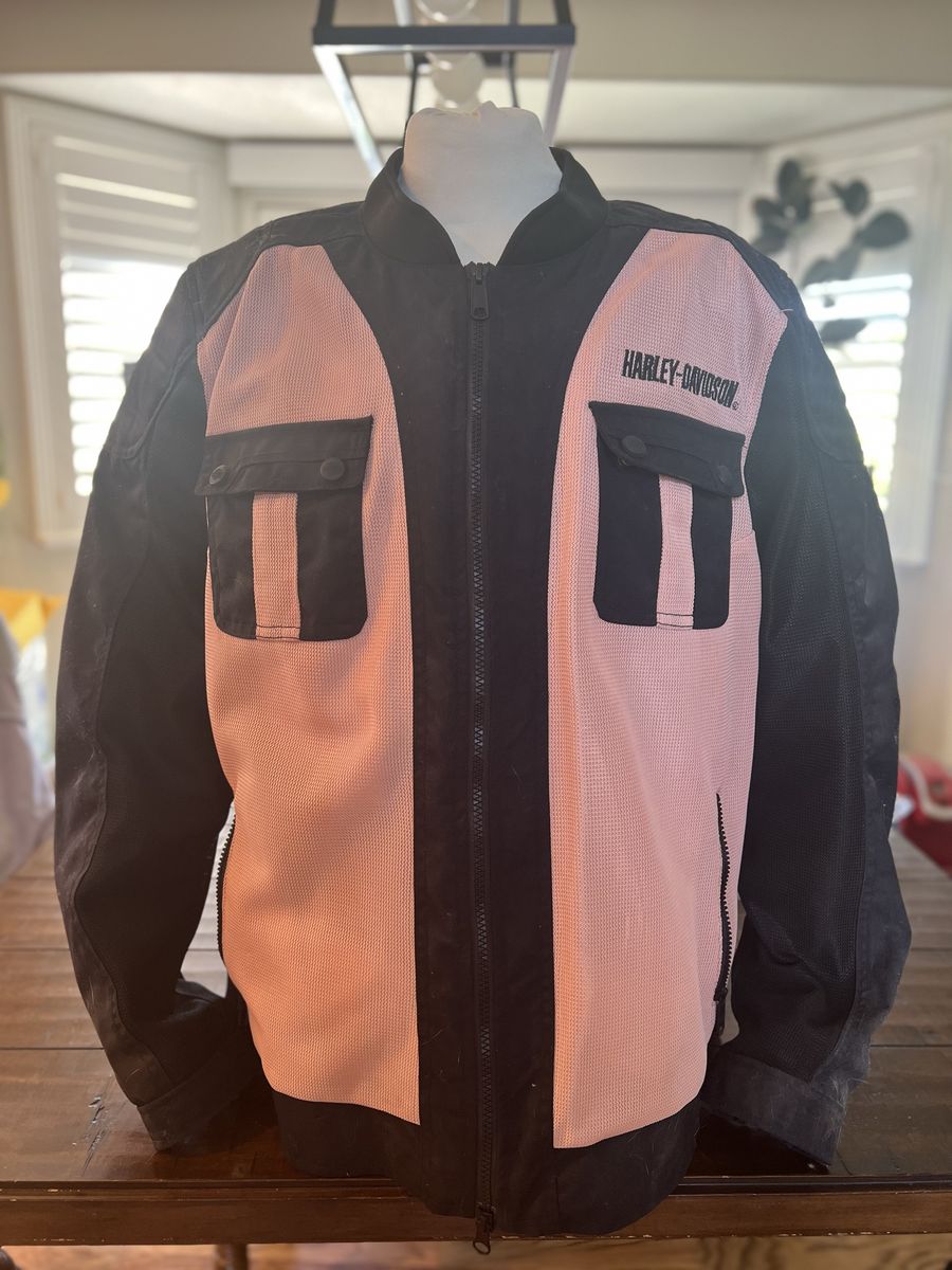 Harley-Davidson Women's 2W Zephyr Mesh Jacket w/ Zip-Out Liner Pink