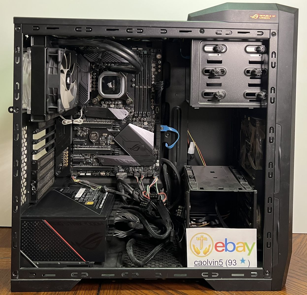 Gaming PC Base Build i9-9900K ROG Maximus XI Hero WiFi 2TB NVMe 1000W No GPU/RAM