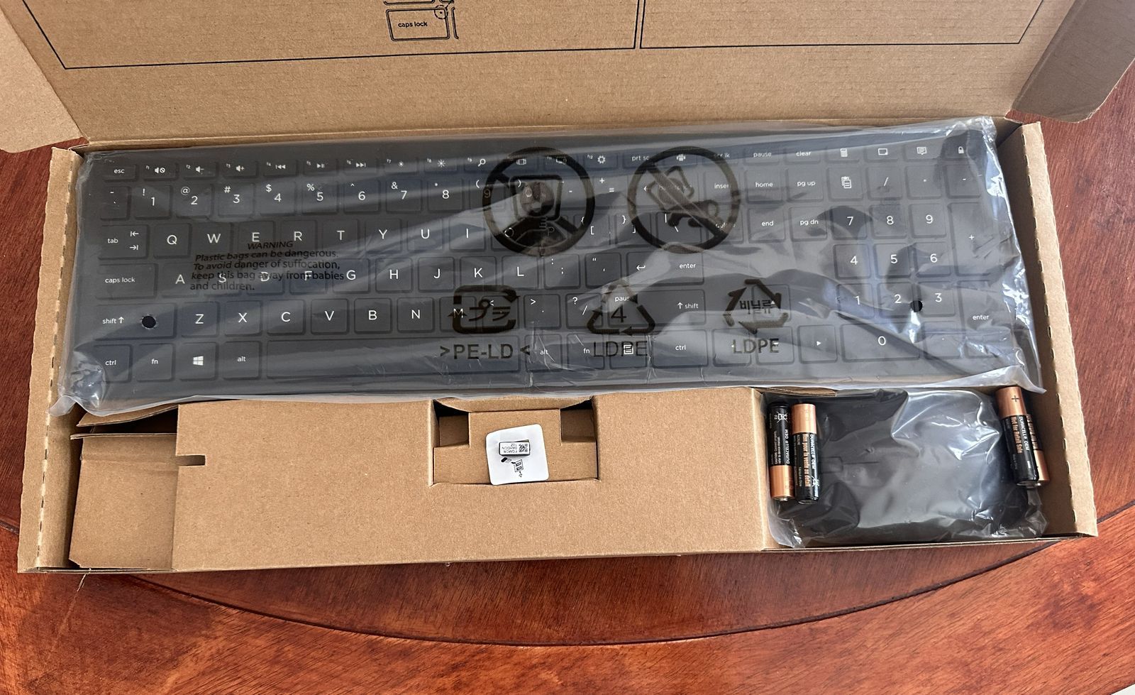 New in box, HP wireless keyboard and mouse - a complete set
