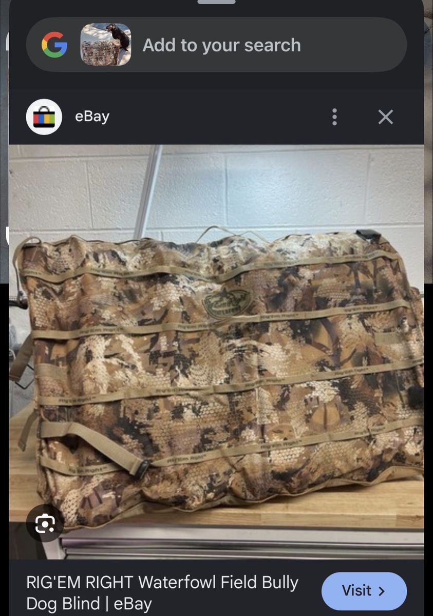 RIG'EM RIGHT Waterfowl Field Bully Dog Blind - Camouflage Hunting Gear