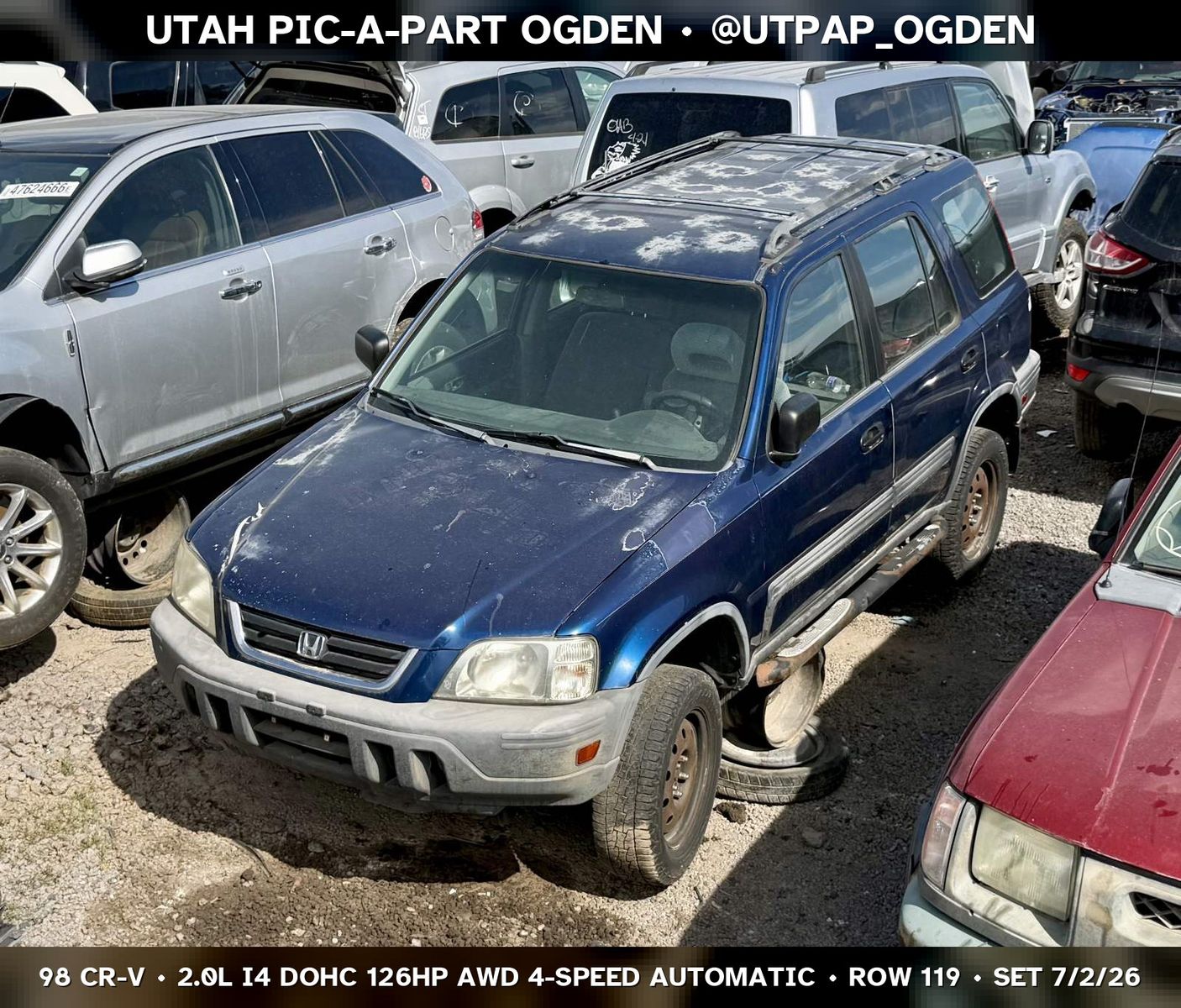 1998 Honda CR-V Parts - UTPAP Ogden
